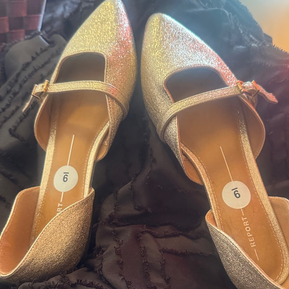 Dazzling Gold Mary Jane Heels